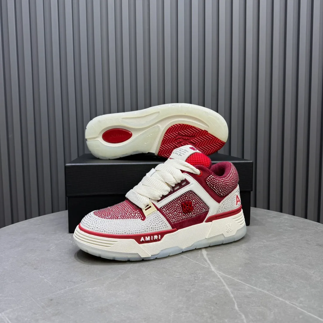 Men's shoes 💰660💰 AMIRI AMIRI trendy brand hot sale 🔥 Available all year round, couples 💑 Official website synchronization Imported fabrics 1⃣️ vs 1⃣️ replica, original factory special original sole, 35-45 (45. non-refundable)
